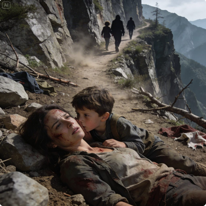 My family took us hiking that day. Without warning, my parents and sister pushed me and my 6-year-old son off a cliff. As I lay there broken, my son whispered, “Mom… don’t move yet. We decided to pretend we were dead.” And after they left, my son told me what my sister had said… and I froze in horror.