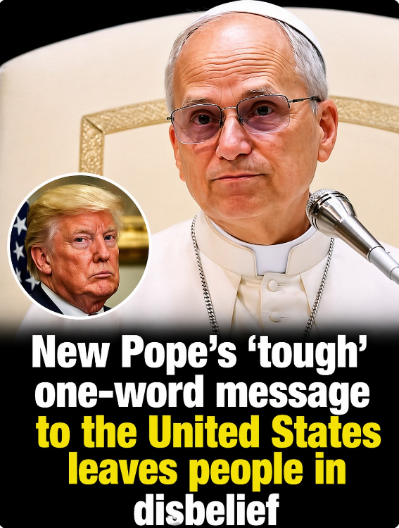 Pope’s one-word message to the United States goes viral