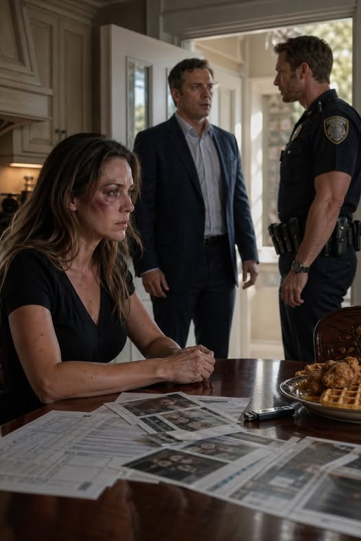 He Thought Breakfast Was Her Apology, But When Her Police-Officer Brother Walked In, His Perfect Family Lie Finally Collapsed...