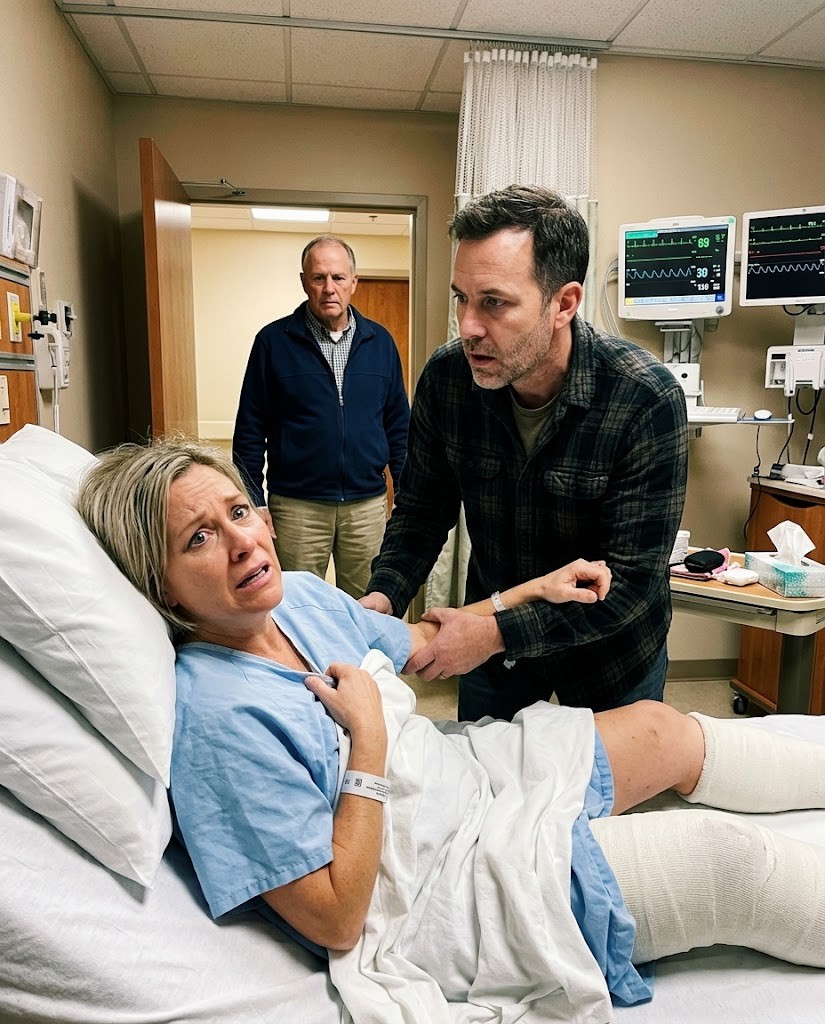 He Dragged Me From My Hospital Bed, Then the Door Opened