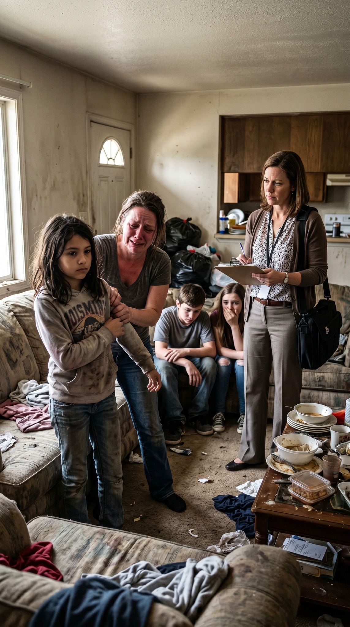 “My mom slid an iPad across the table and said, ‘You’re not their mother. Sign it.’ So I did—and I stopped cooking, cleaning, waking them up… everything. Within days, the house collapsed, my siblings were hungry, and when CPS knocked, she grabbed me screaming, ‘Fix this!’ I looked her in the eyes and said, ‘You told me to stop.’ I never imagined what would happen next… or how far it would go.”