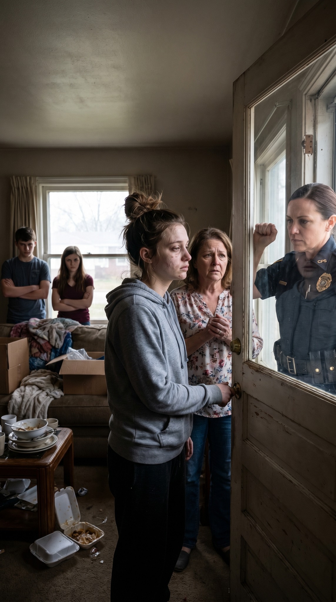 “My mom slid a contract across the table and said, ‘You’re not their mother anymore—sign it,’ while my siblings stood behind her like I was the problem; so I did, and a week later when CPS knocked and she grabbed my arm screaming, ‘Fix this, Jasmine!’ I just looked at her and said, ‘You told me to stop,’ and that was the moment everything collapsed—what happened next changed all of us forever…”