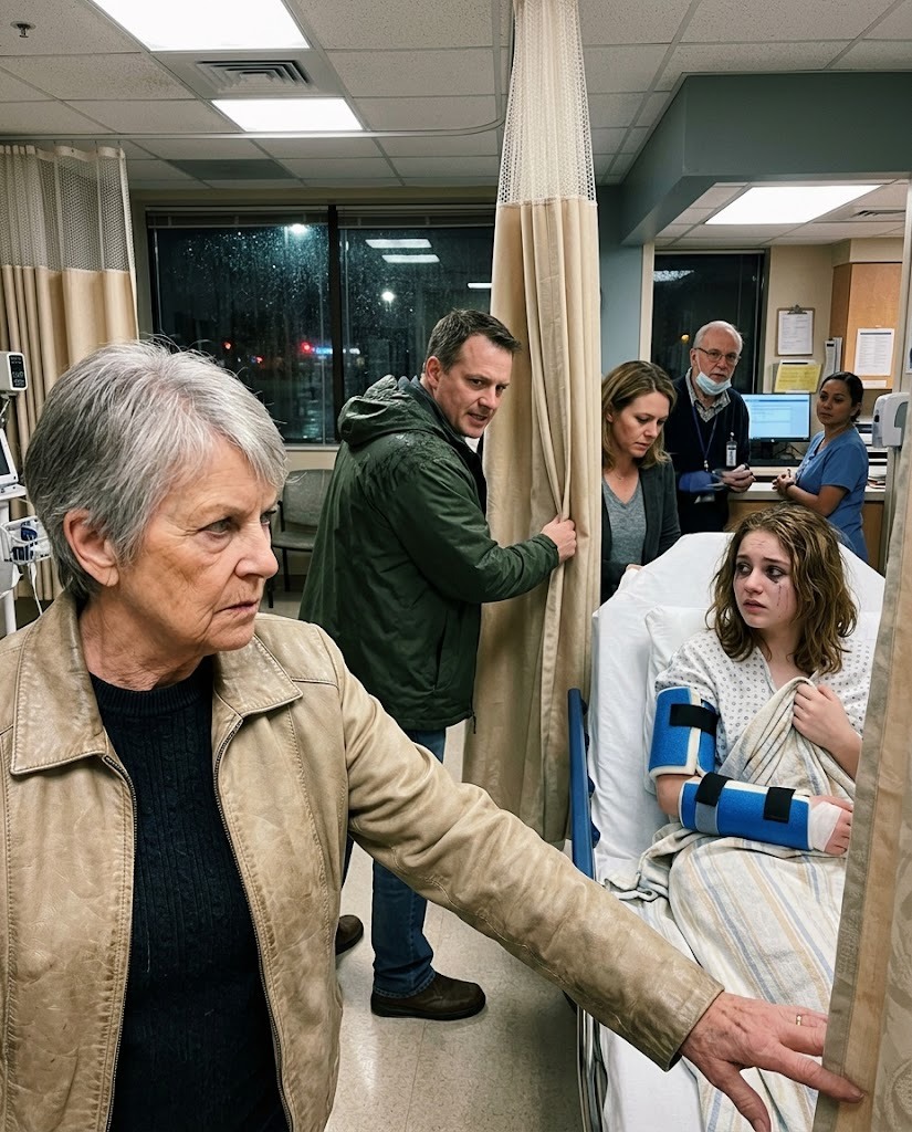 At 3:17 A.M., My Sixteen-Year-Old Granddaughter Whispered From A Hospital Bed That Her Stepfather Had Broken Her Arm And Her Mother Was Sitting Beside Him—So I Drove Through The Rain, Walked Into The ER Like The Surgeon I Used To Be, And Watched An Old Colleague Freeze At The Nurse’s Station Before Saying The Words That Confirmed Every Fear I Had Quietly Documented For Months: “Dorothy… Tell Me That Child In Bay Four Is Not Brooke...”