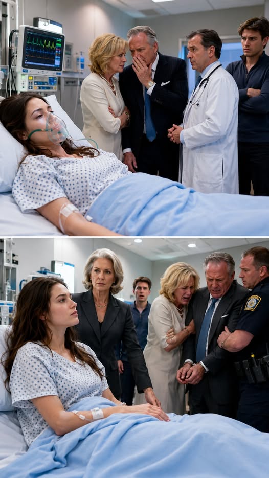 “Pull the ventilator. Take her liver to save our son,” my parents coldly ordered the doctor after secretly poisoning me to save their “golden boy”. “She’s just a burden. This is her honor,” my mother sneered. They thought I was completely unconscious. I didn’t make a sound. I simply laid still. But when that strange women walked in, their perfect family was about to face absolute destruction…