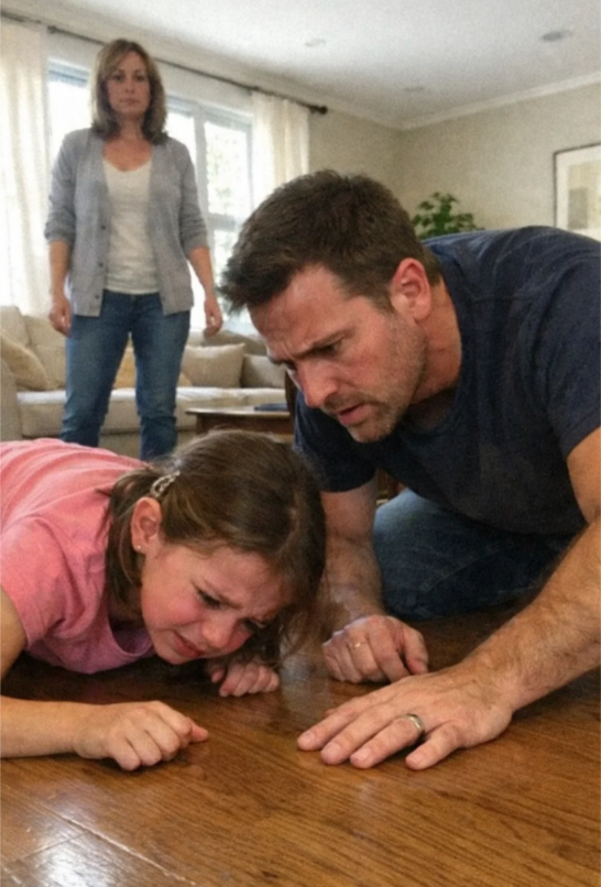 “Daddy… my brother is crying under the floor.” — My five-year-old whispered it in my sister’s living room, and seconds later, everything I thought I knew about my son’s disappearance shattered.