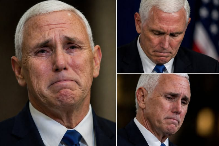 Mike Pence with tears in their eyes make the sad announcement..