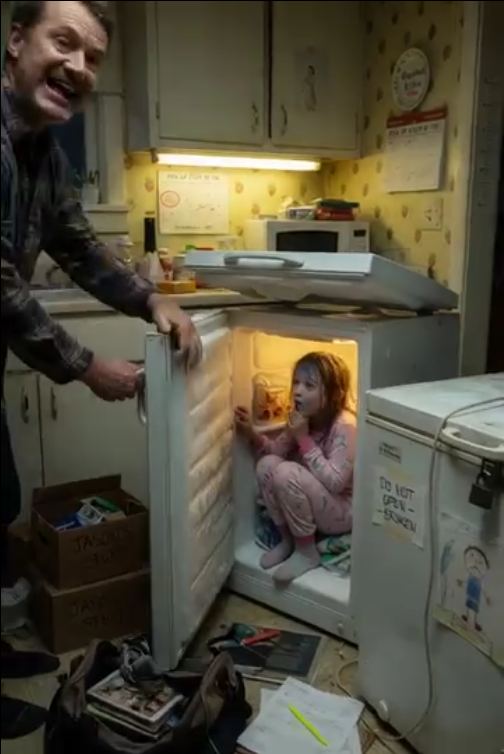l-During the divorce, my wife kept the house. “Pick up your stuff by Friday.” I showed up Thursday night without warning. Then I heard my daughter screaming from inside the freezer. I tore it open—she was blue, shaking: “Grandma puts me here when I’m bad.” Then I noticed another freezer, unplugged, sealed with a padlock. My daughter whispered, “Don’t open that one, Daddy...”