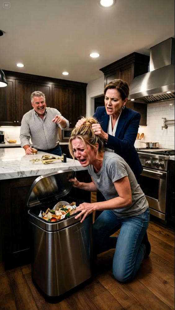 Mom shoved my face into a trash can because my daughter won an award while Dad laughed. They think I’m “trash,” but they’re about to find out who’s really getting thrown out.