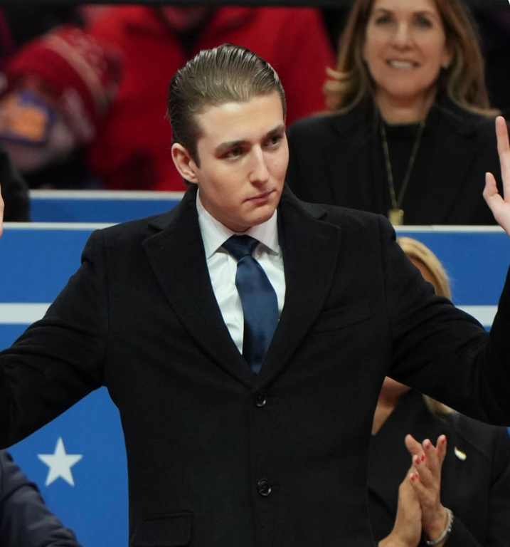 Just 30 minutes ago at the university, Barron Trump.... See more