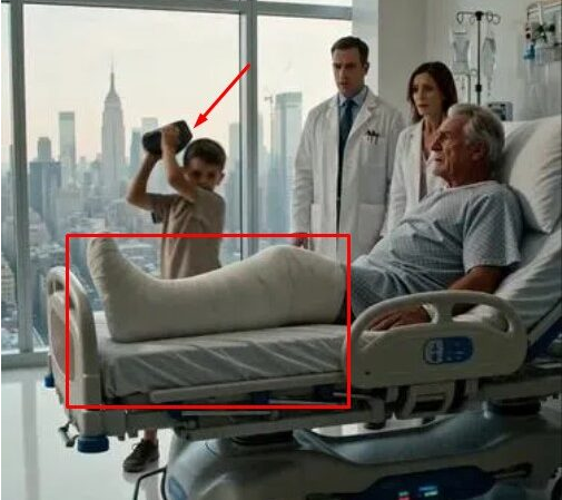 The doctors jolted backward in shock.