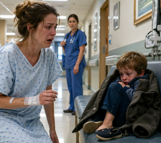 I woke up from surgery to find my four-year-old son abandoned on a hospital bench, crying into my coat. When I called my mother, she didn’t panic. She laughed and said, “Your sister needed us more.” That night, with stitches still burning, I changed every lock on my house. But the real nightmare began the next morning—when she returned with her old key, certain it would still open my door.