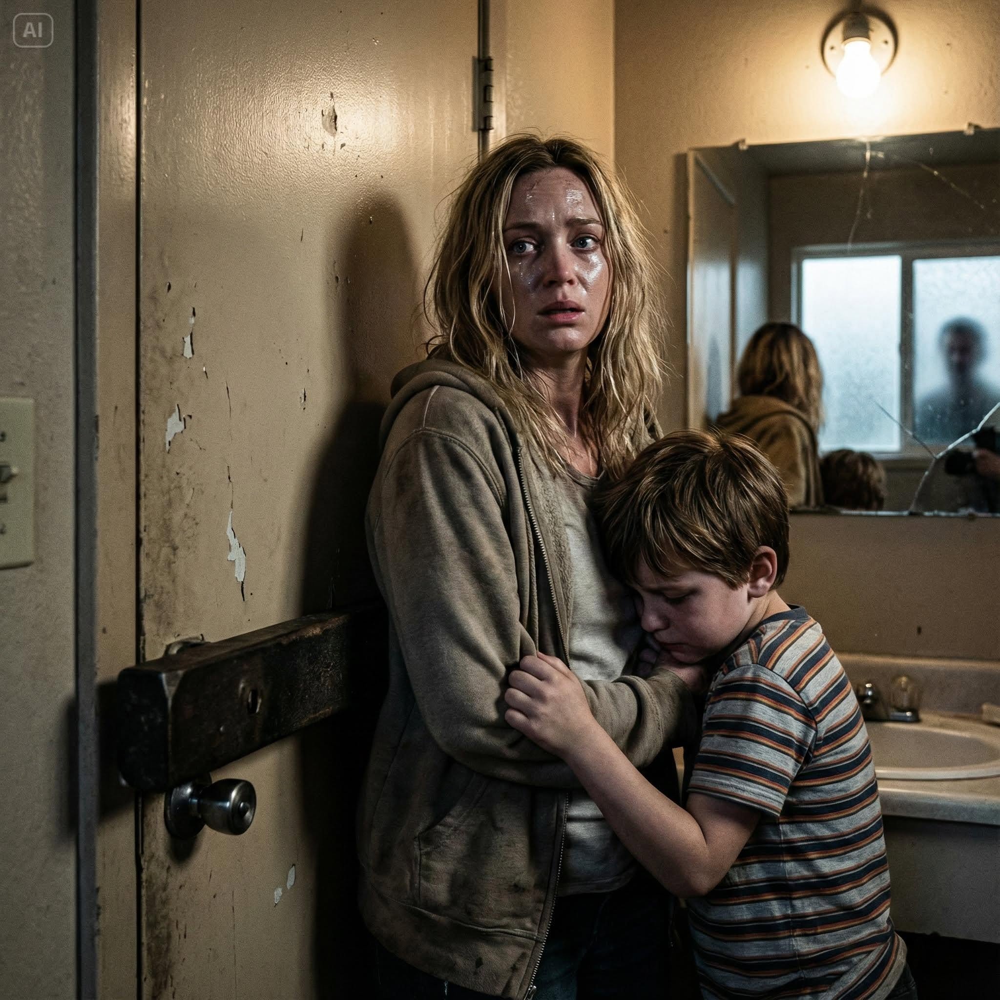 AS MY HUSBAND BOARDED HIS FLIGHT, MY 6-YEAR-OLD GRABBED MY HAND AND WHISPERED, "MOMMY, WE CAN'T GO HOME. I HEARD DADDY PLANNING SOMETHING TERRIBLE FOR US THIS MORNING." WE IMMEDIATELY WENT INTO HIDING, BUT I WAS ABSOLUTELY PARALYZED WITH FEAR WHEN I SAW...