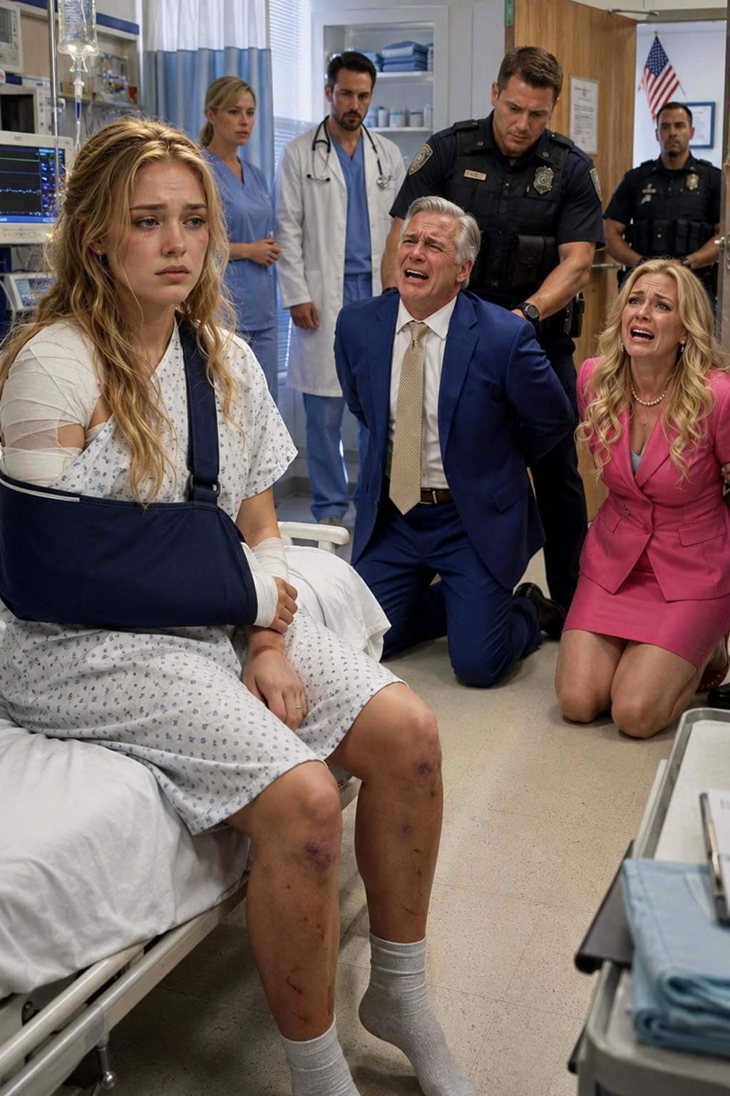 MY STEPFATHER BEAT ME EVERY DAY AS A FORM OF ENTERTAINMENT. ONE NIGHT AT 8:43 P.M., HE BROKE MY ARM, AND WHEN WE TOOK ME TO THE HOSPITAL TWENTY-SIX MINUTES LATER, MY MOTHER SAID, "IT WAS BECAUSE SHE ACCIDENTALLY FELL DOWN THE STAIRS." AS SOON AS THE DOCTOR SAW THE BRUISES ON MY FACE—SOME FRESH, SOME ALREADY THREE AND FOUR DAYS OLD—HE IMMEDIATELY CALLED 911.