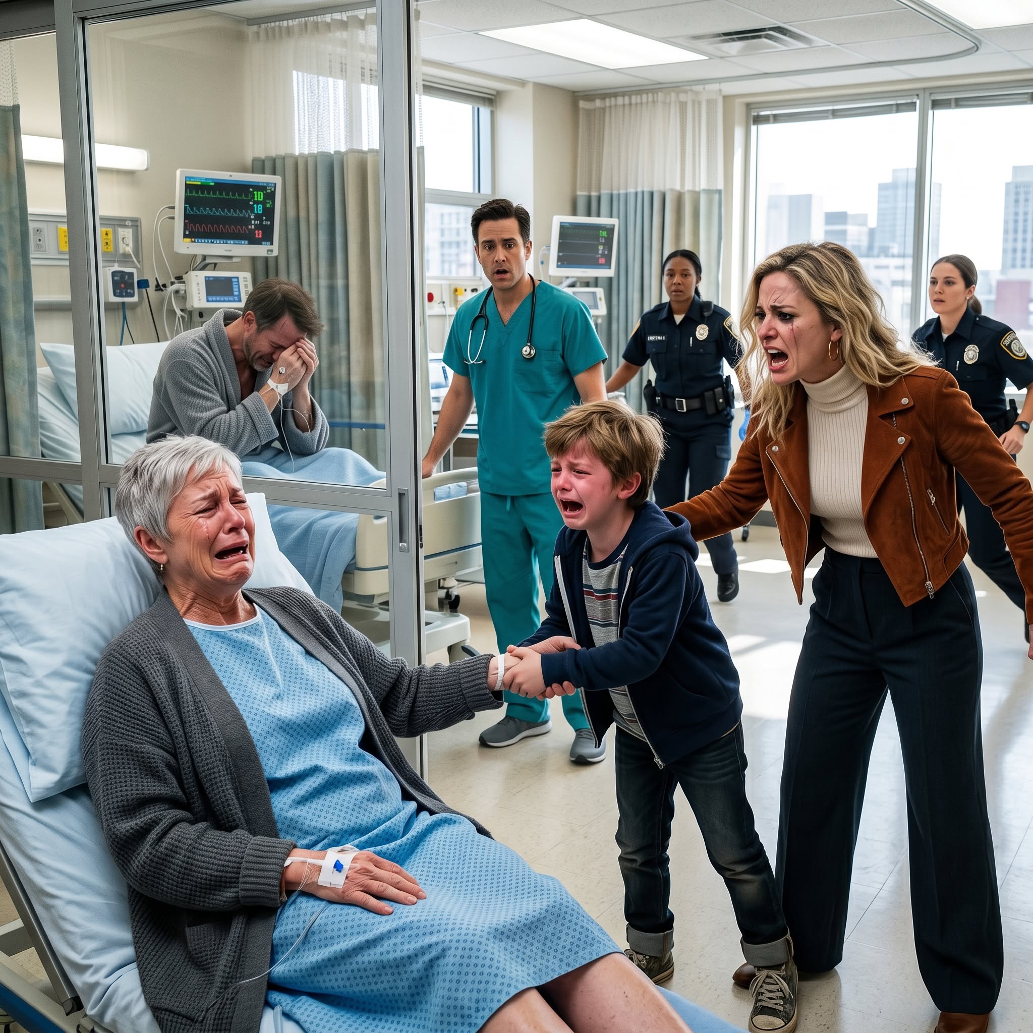 My son was dying and needed my kidney. My daughter-in-law snapped, “It’s your obligation, you’re his mother!” I was already being prepared for surgery when my 9-year-old grandson suddenly shouted, “Grandma, should I tell the truth about why he needs your kidney?”