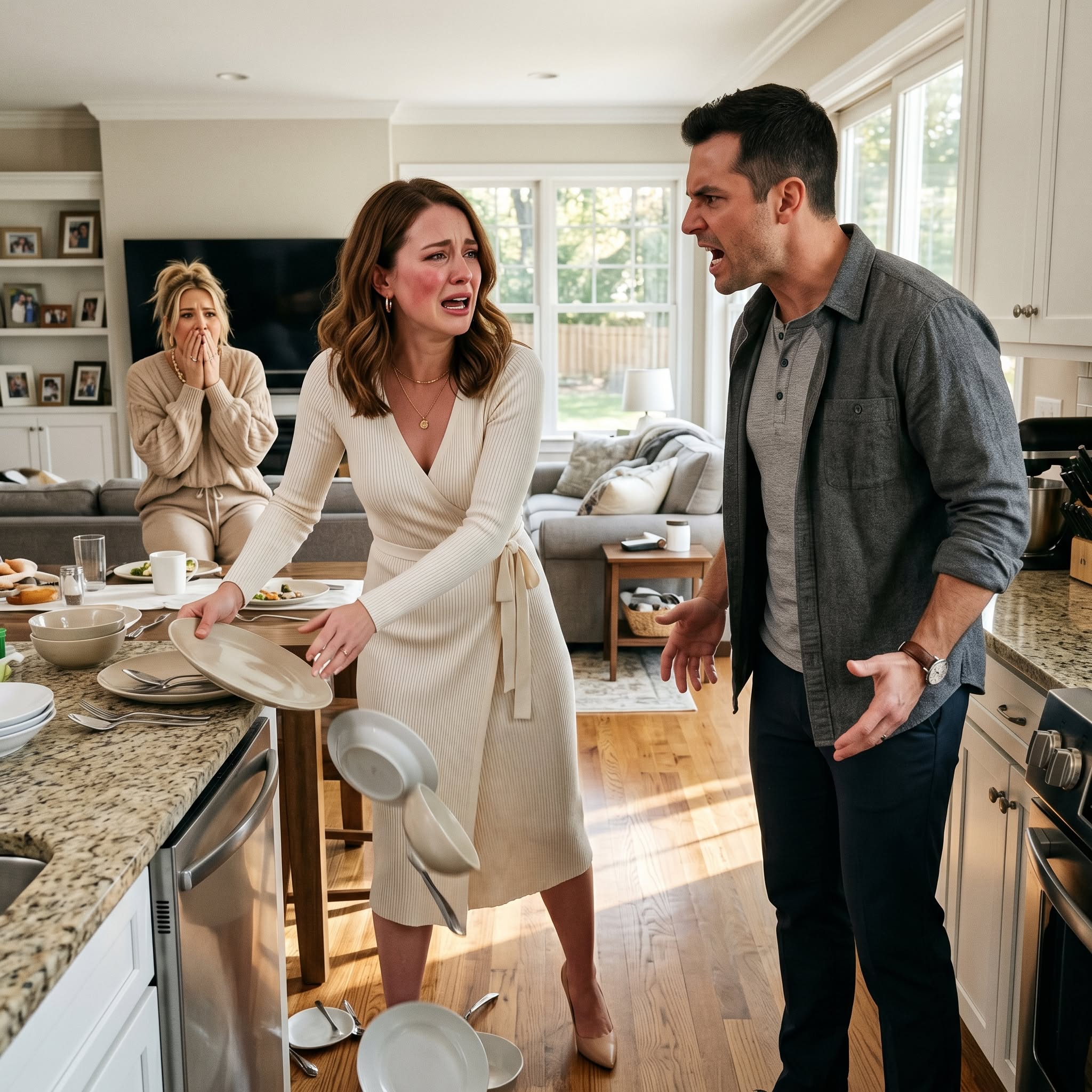 Just two days after our wedding, I refused to serve dinner to my sister-in-law while she sat glued to the TV. My husband exploded, screamed at me, and slapped me across the face. Without hesitation, I shoved the food away, and that moment changed everything.