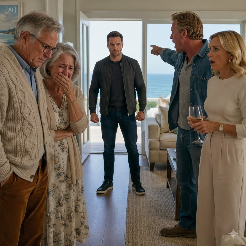 I bought my parents a $425,000 seaside mansion for their 50th anniversary, but when I arrived, my mother was crying and my father was shaking. My sister’s family had taken over, and her husband pointed at the door, shouting, “This is my house, get out!” Then I walked in.