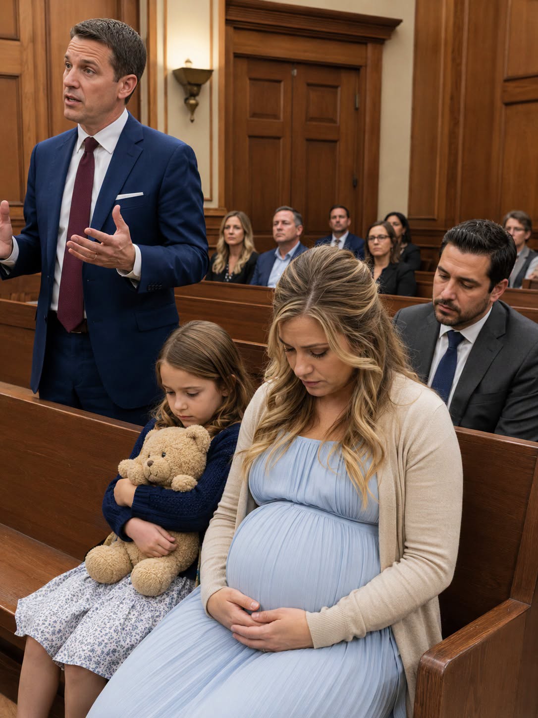 A Pregnant Wife Asked the Judge for a Divorce and Gave Everything to Her Husband While His Mistress Smiled, but the Courtroom Fell Silent When the Judge Brought in a Little Girl Who Had Exposed What Her Father and the “Cruel Lady” Had Done