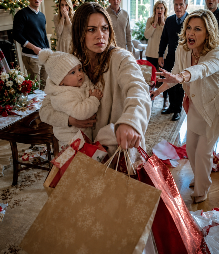 AT CHRISTMAS DINNER, MY MOTHER LOOKED AT MY BABY AND SAID SHE “LOOKS A BIT WEAK” AND “I EXPECTED MORE.” I STOOD UP, PACKED MY DAUGHTER’S GIFTS, AND SAID: “THIS IS HER LAST CHRISTMAS HERE.” NO ONE EXPECTED WHAT HAPPENED BY NEW YEAR’S.
