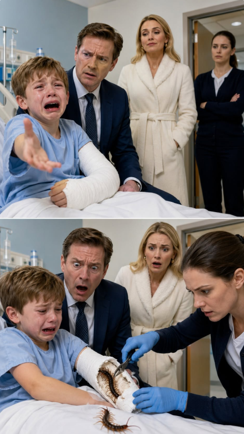 “Cut it off my arm!” I screamed, sobbing so hard I could barely breathe. My father thought I was losing my mind, and my stepmother smiled like she had already won. But when my babysitter cracked open the cast she was never supposed to touch, something horrible fell out—something alive. That was the night we discovered her revenge was colder, crueler, and far more planned than anyone imagined.