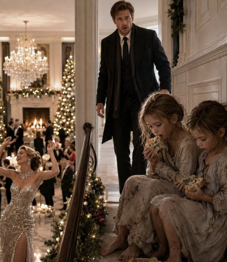 The millionaire came home for Christmas and found his little daughters eating moldy bread while his new wife danced downstairs covered in diamonds.