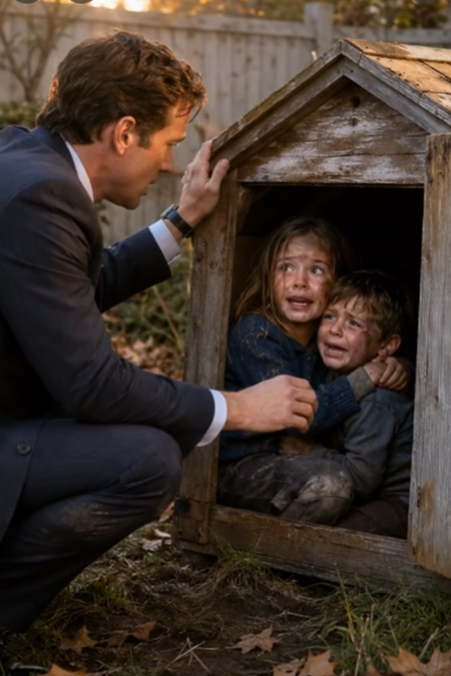The Father Who Opened the Doghouse and Found the Truth His Mansion Had Been Hiding