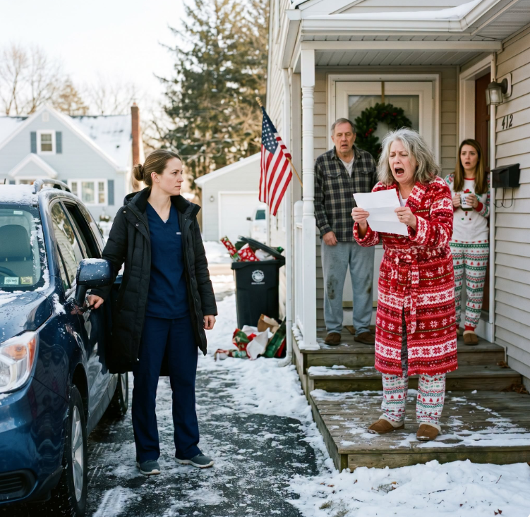 "At Christmas, I was working a double shift in the ER, my parents and sister told my 16-year-old daughter there was “no room for her at the table,” she had to drive home alone and spend Christmas in an empty house, I didn’t make a scene, I took action, the next morning, my parents found a letter at their door and started screaming... - true story -