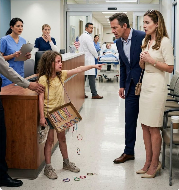 "A Poor Little Girl Rushed His Son Into the Hospital to Save Him — But the Millionaire Had Her Taken Away, Unaware the Truth Had Been Standing Beside Him All Along