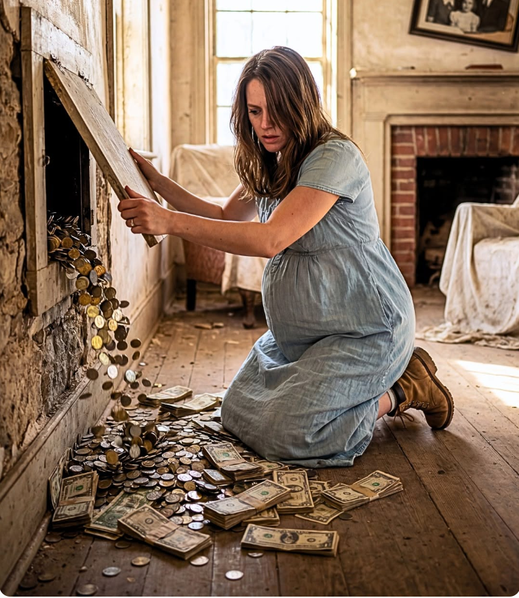 A pregnant widow bought a crumbling house for almost nothing… and hidden behind an old painting, she found a secret buried deep within its walls.