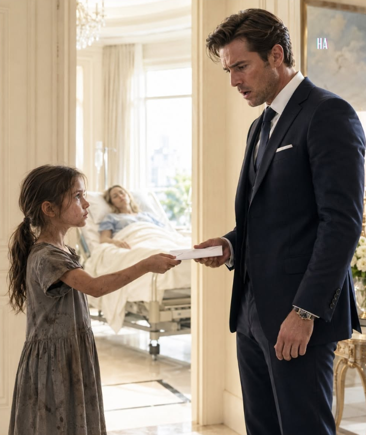 "A poor girl gave a billionaire a dying woman’s letter, and the truth inside shattered everything he believed.