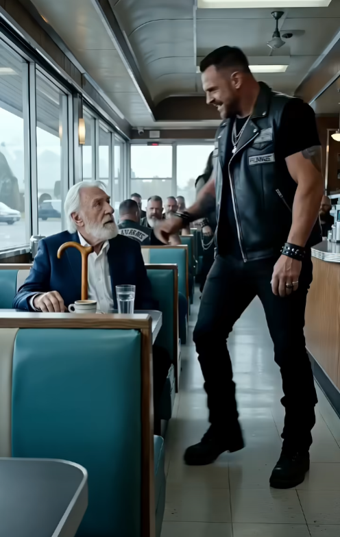 The old man always sat in Booth Seven.