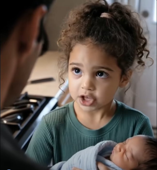 My 8-year-old daughter ran inside holding a newborn baby in her arms. And when my husband asked, “WHO WOULD DO THIS?” she looked straight at him and whispered, “DADDY… I SAW YOU.”
