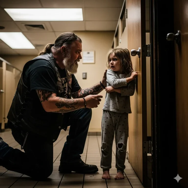 A Six-Year-Old Girl Covered in Bruises Begged a Scary Biker to Save Her From Her Stepfather