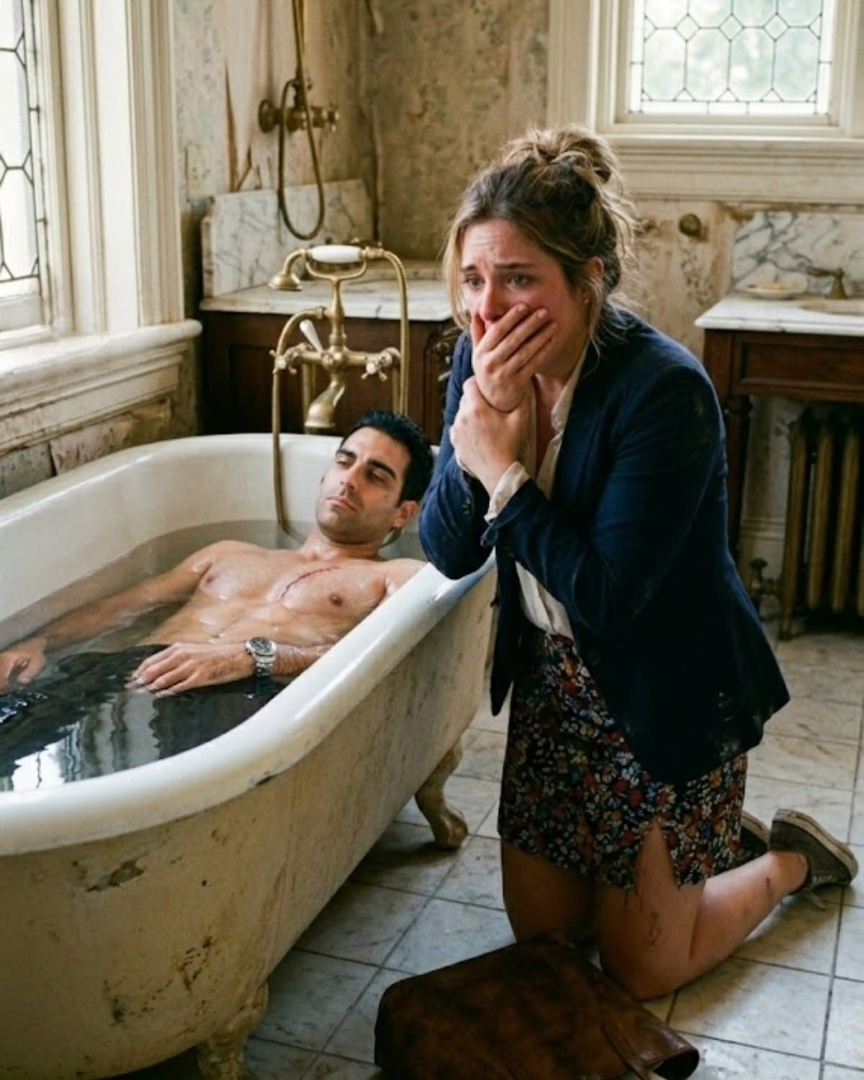 SHE TOOK THE JOB BATHING A PARALYZED BILLIONAIRE TO FEED HER KIDS... BUT THE MOMENT SHE UNDRESSED HIM, SHE DROPPED TO HER KNEES SHAKING