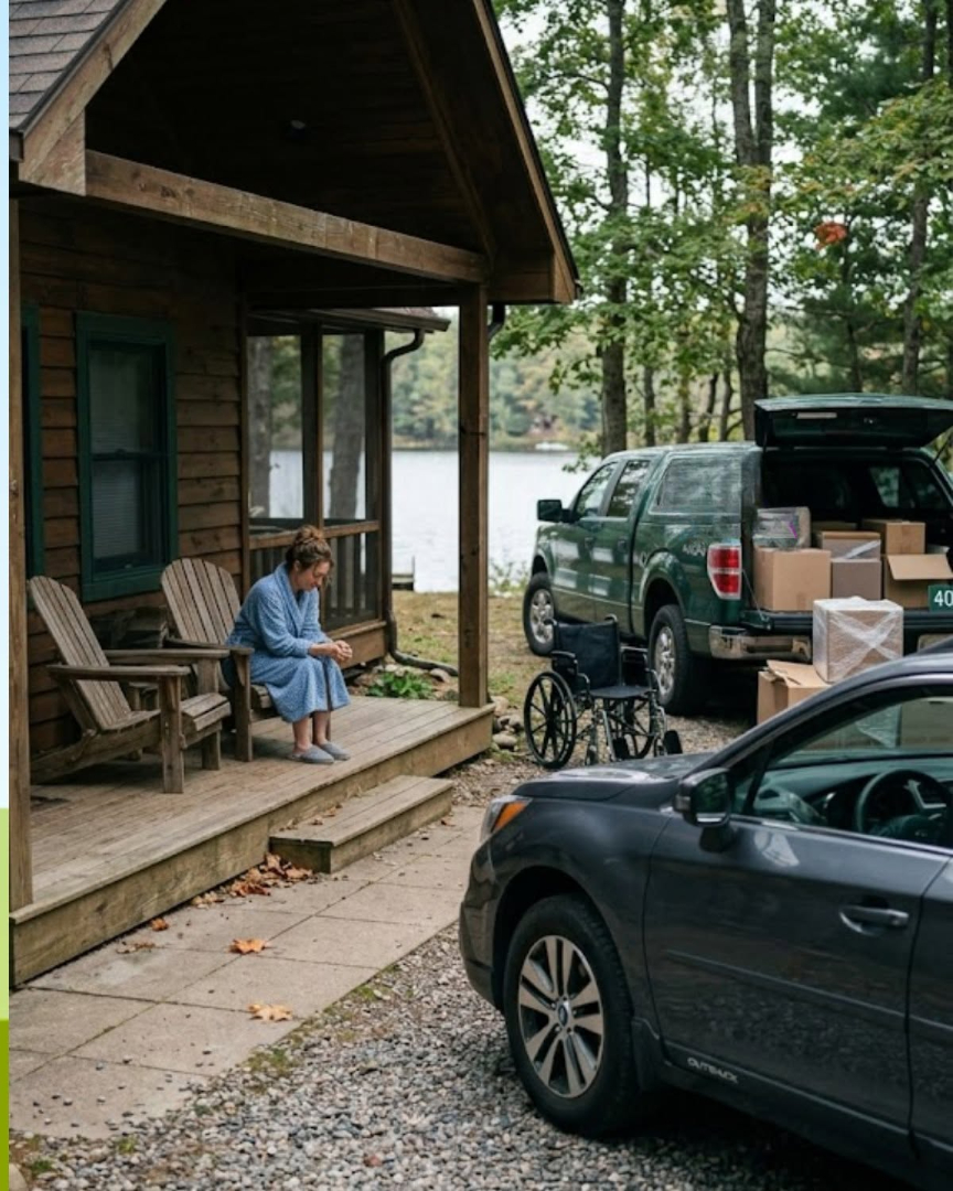 I BUILT MY PARENTS A $310,000 LAKE CABIN FOR THEIR 40TH ANNIVERSARY... BUT WHEN I SHOWED UP UNANNOUNCED, MY MOM WAS STANDING ON THE PORCH IN HER ROBE AT 2 P.M. AND MY DAD’S TEXT SAID ONLY: “PLEASE COME NOW.”
