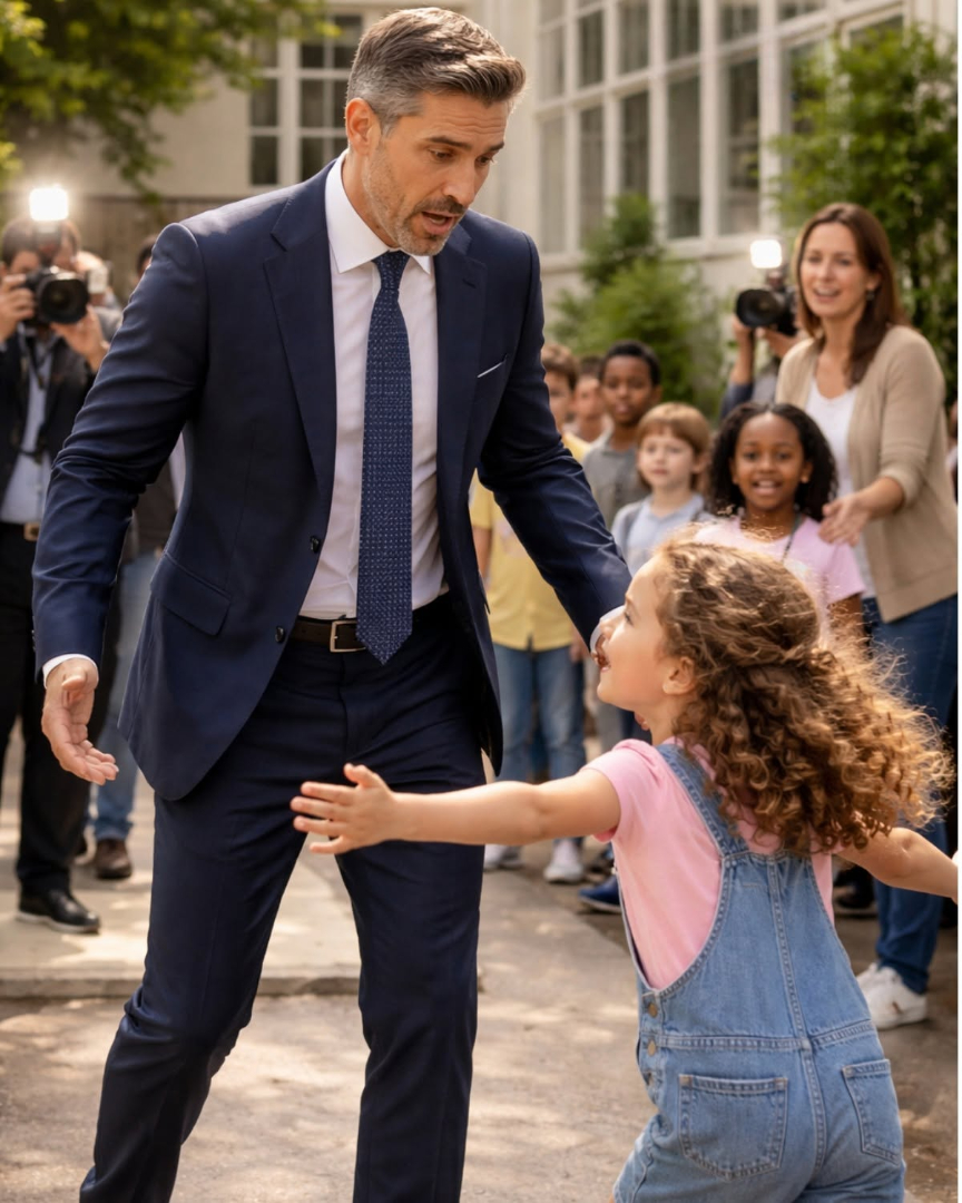 Billionaire Visits An Orphanage For A PR Stunt... Then A Little Girl Runs Straight At Him Screaming, “Daddy!” And The Entire Courtyard Goes Silent
