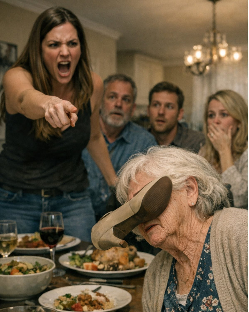 My Daughter-In-Law Threw a Shoe at My Face in Front of the Whole Family... But Before Dinner Was Over, This “Helpless Old Woman” Exposed a Truth That Shattered Every Mask in the Room
