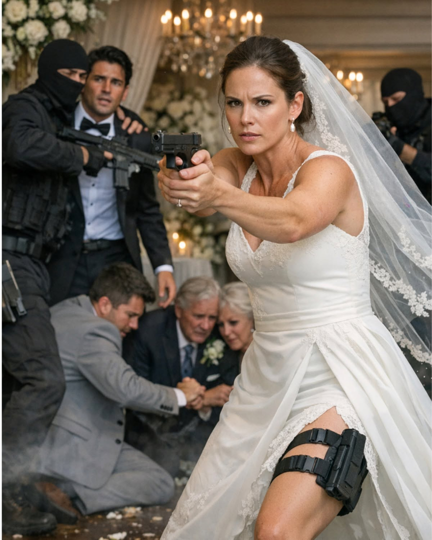 They Mocked the Billionaire’s Bride for Being “Just a Small-Town Mechanic”… Then Armed Men Stormed the Wedding and Exposed Who She Really Was
