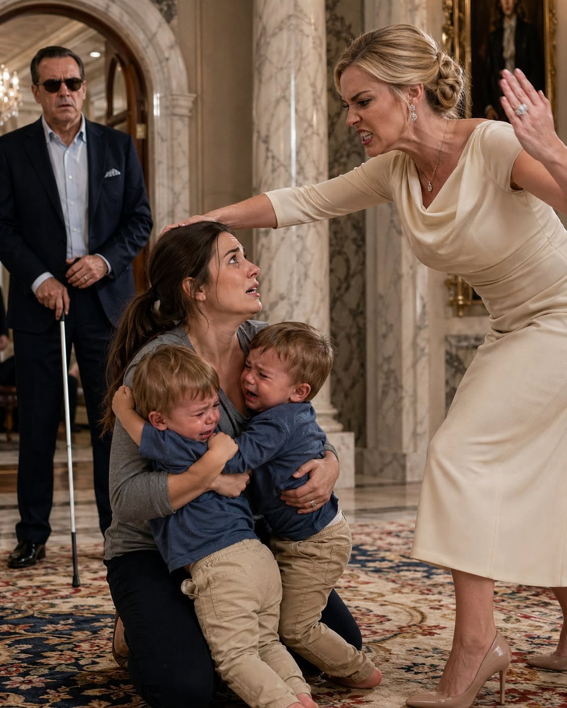 THE MILLIONAIRE PRETENDED TO BE BLIND TO TEST HIS FIANCÉE… BUT WHAT THE NANNY DID FOR HIS TWIN SONS CHANGED EVERYTHING