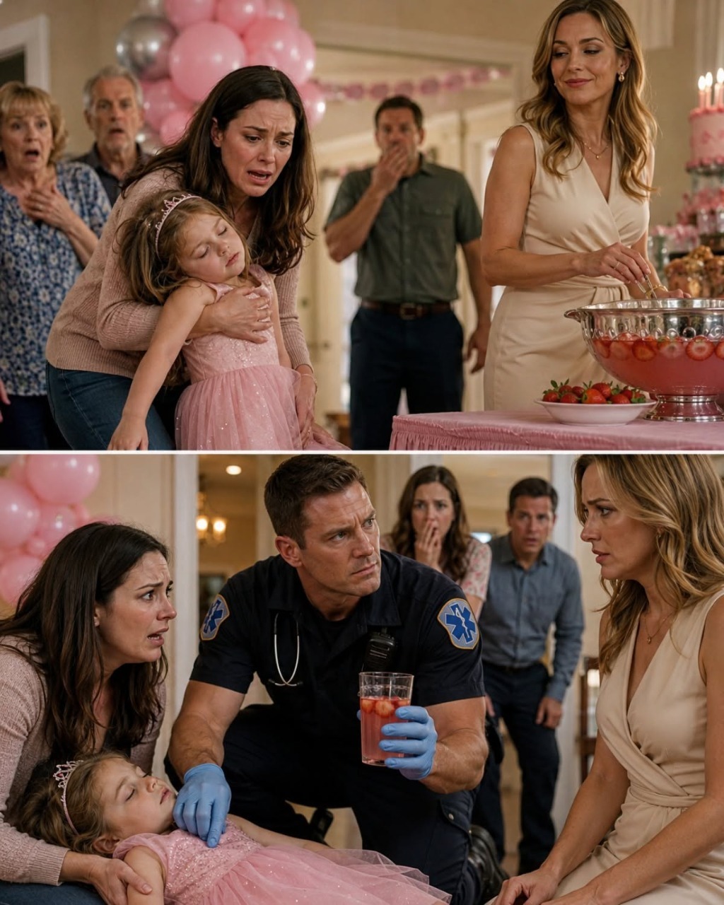 My Daughter Collapsed Before Her Birthday Candles Were Lit—Then My Paramedic Husband Looked at Her Cup and Asked One Question