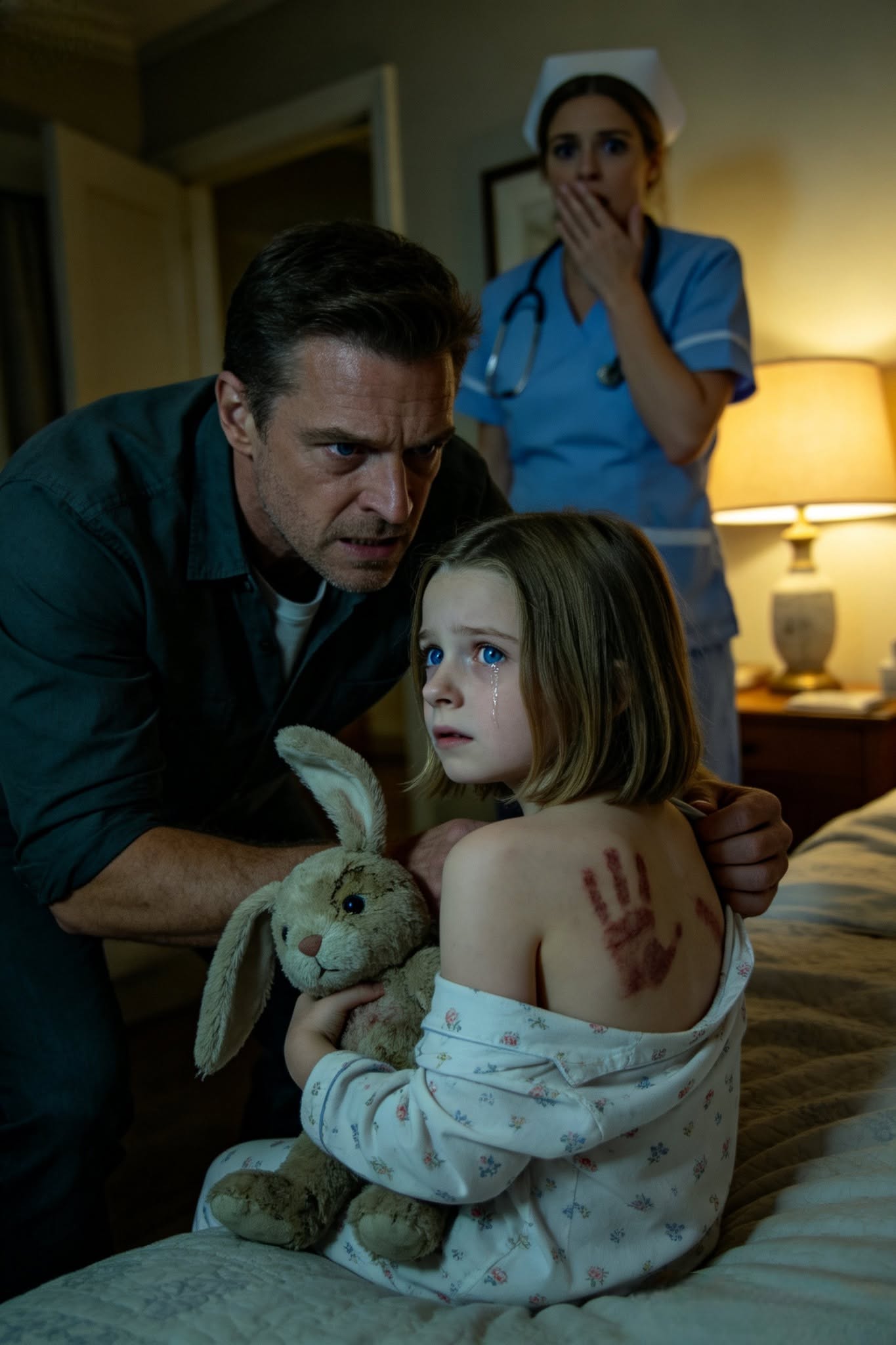 I Found Hand-Shaped Bruises On My Daughter’s Back After Grandma Braided Her Hair—Then The Hidden Medical Report, My Wife’s Childhood Secret, And A Courtroom Recording Exposed A Monster In Our Family... The first bruise I found on my daughter’s back was shaped like a hand.