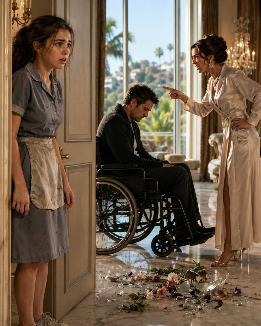 A Poor Maid Took Care of a Deaf, Paralyzed Millionaire While His Wife Laughed at Her… Then He Suddenly Stood Up and Said One Sentence That Silenced the Entire Mansion