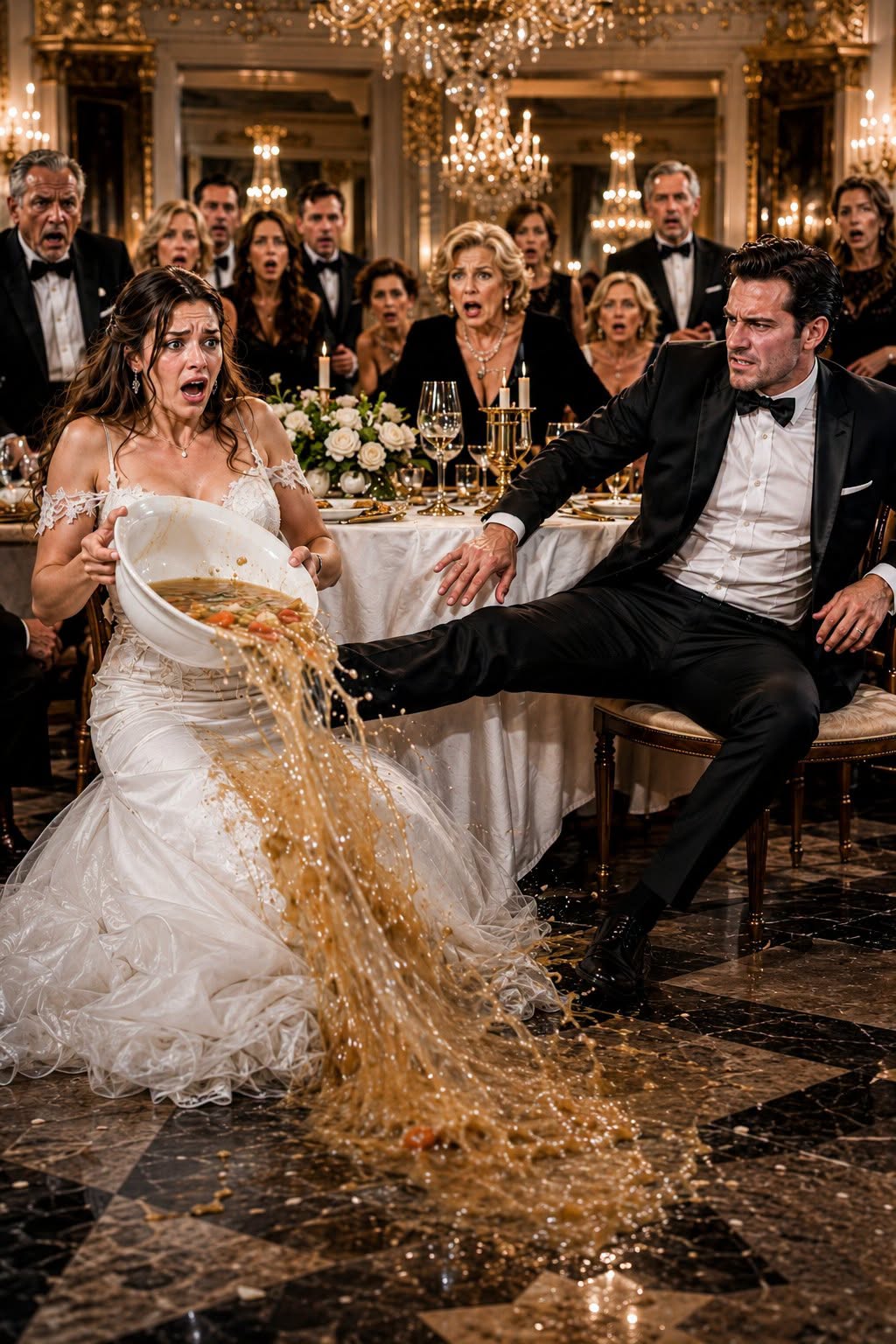 After The Wedding, I Stood Up To Ladle Soup—My Husband Kicked Me Under The Table, But My 911 Call Exposed His Family’s Sick Rules...