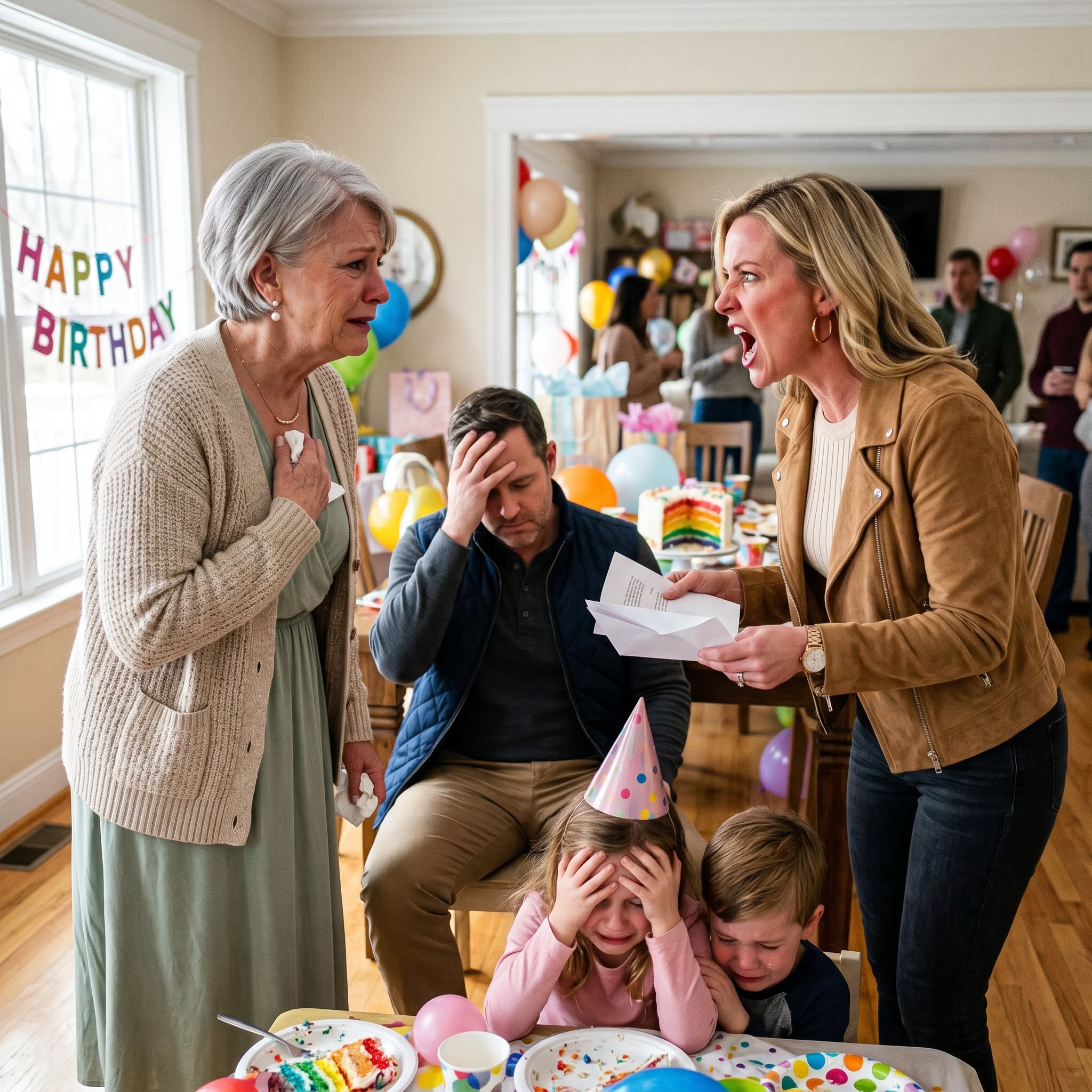 She shouted, “Stop eating for free in my house,” humiliating me in front of everyone. I stayed silent, kissed my grandchildren goodbye, and handed her an envelope. She opened it with a smug smile, but within seconds, her hands began to shake.