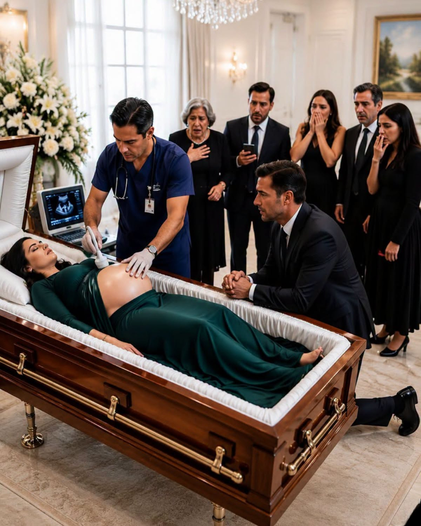 They Were About to Cremate His Pregnant Wife… Until He Saw Her Belly Move Inside the Coffin