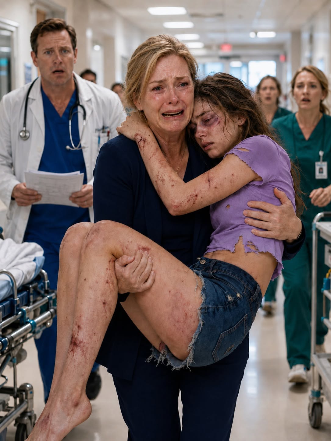 My Daughter Showed Up at My Door After Midnight, Bruised and Bleeding, Begging, “Please Don’t Make Me Go Back to My Husband.” I Thought She Had Escaped Abuse—Until the Hospital Revealed a Devastating Loss That Exposed a Much Darker Plan Against Our Entire Family.