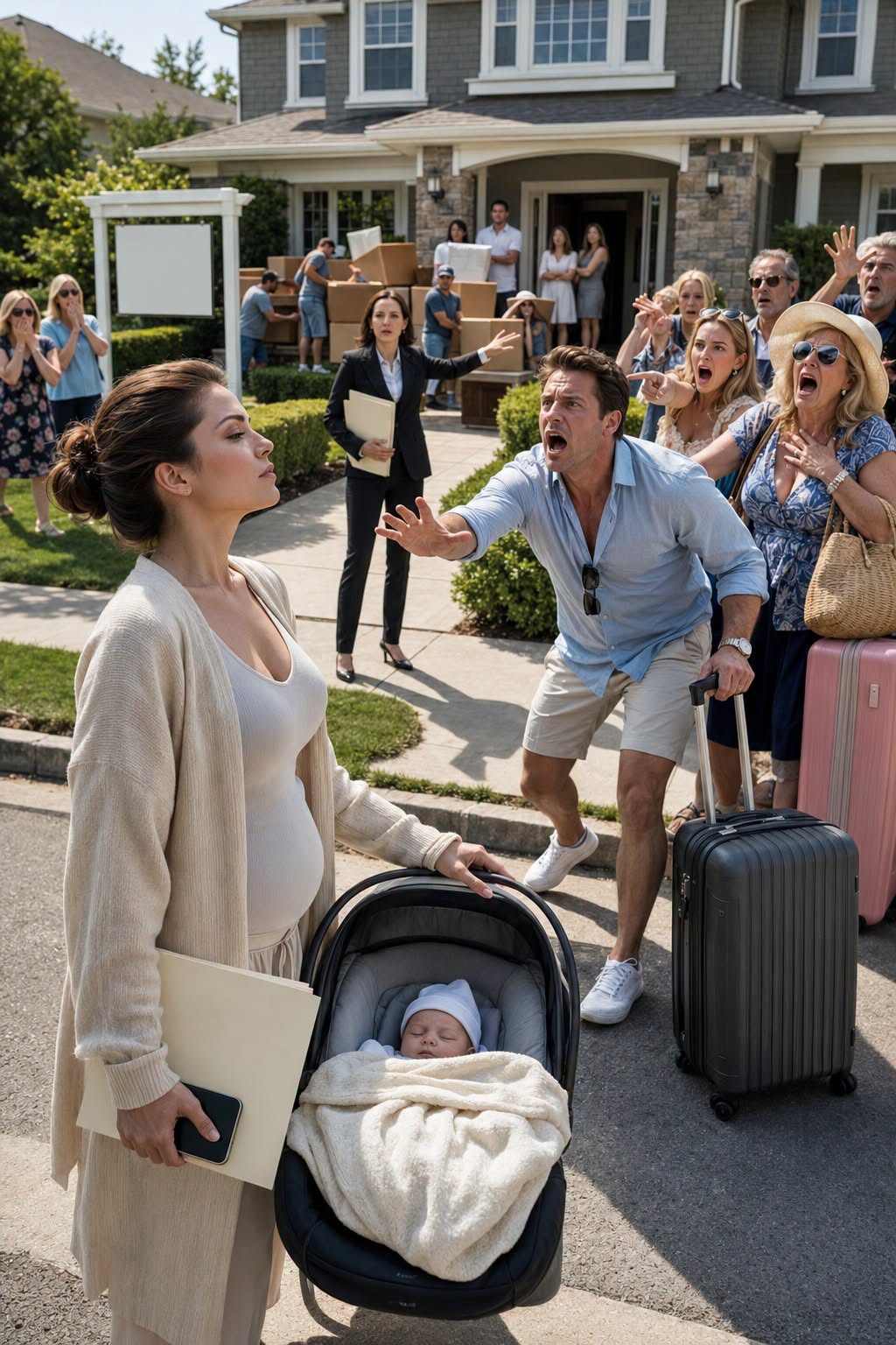 After I Gave Birth And Came Home, My Husband Changed The House's Passcode And Went On Vacation With His Family. So I Quietly Sold The House And Left. They Came Back To No Home And Ended Up On The Streets!