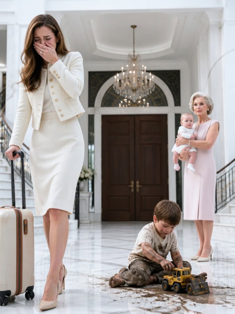 After spending two years on an overseas business assignment, I opened the front door and found my four-year-old son filthy and trembling beneath the dining table while my mother-in-law fed my husband's mistress's baby. My husband simply said, “Keep him away from the child.” I didn't scream. I quietly pulled out my phone... and one recording changed everything.