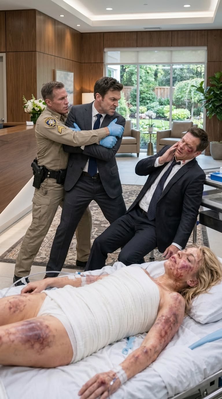 After bea//ting me until everything went dark, my husband stood in the ER calmly lying to the nurses about a shower slip. He thought he was safe, but his mask shattered the moment the chief of emergency medicine walked in, saw my face, and recognized his younger sister.
