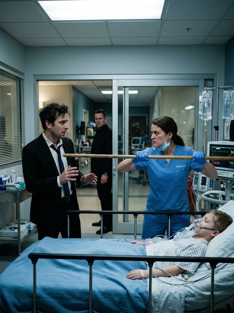 A Mafia Boss Stormed Into the Hospital Ready to Destroy Whoever Threatened His Son—But Instead He Found a Bleeding Cleaning Lady Guarding the Child With a Broken Mop Handle, and Before Sunrise, Her Courage Exposed the Traitor Inside His Empire, the Brother She Thought Was Dead, and the One Choice That Could End His Bloody Life Forever