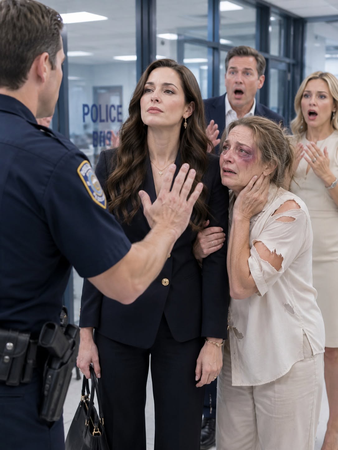 At 2:27 a.m., my mother called in tears. “Honey... I’m at the police station. Your sister-in-law b:ea:t me with a baseball bat. But she convinced the officers that I at:tacked her because I’m mentally ill. Your brother stood there and watched the whole thing.” The moment I stepped inside, one of the officers looked up, turned ghost white, and stammered, “Ma’am... I... I...”